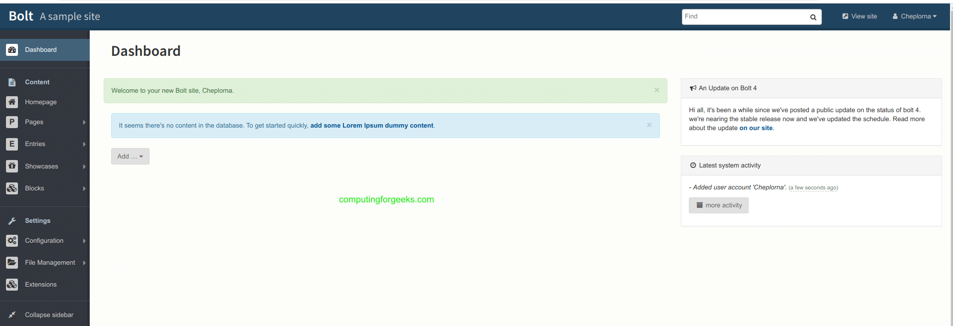 How To Setup Bolt CMS on Ubuntu 22.0420.0418.04
