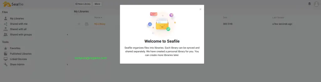 Install and Configure Seafile Storage on CentOS 8 2 Install and configure seafile on centos 8 1