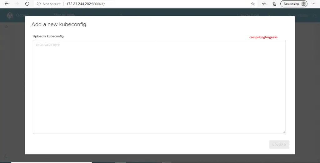 VMware Octant - Visualize & Monitor Kubernetes Deployments 1 Octant 1 requesting kubeconfig file