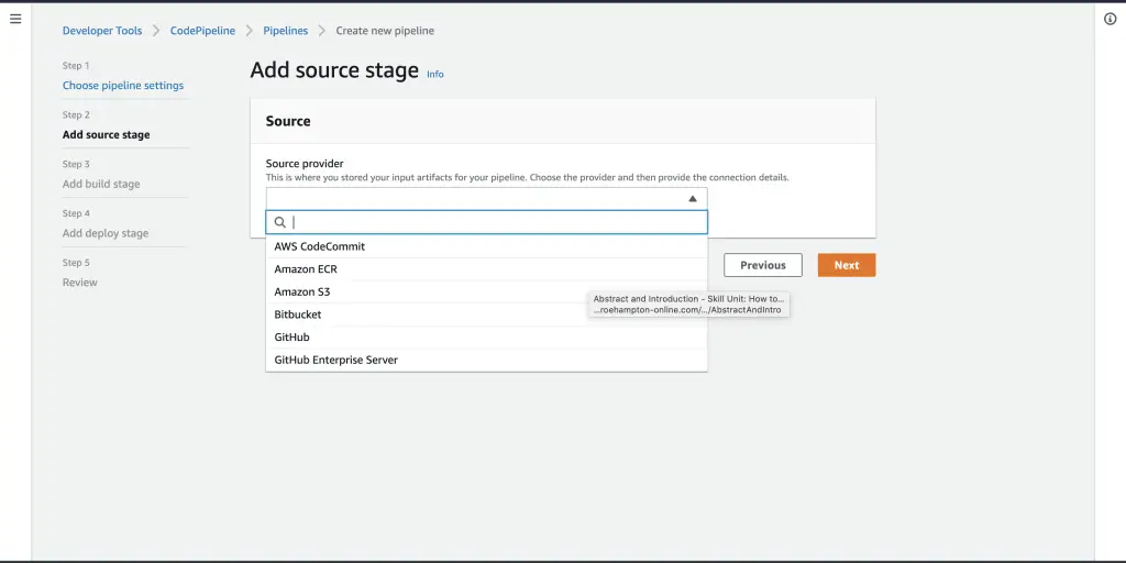 Create and Configure AWS Application Load Balancer with CloudFormation 4 Source Stage