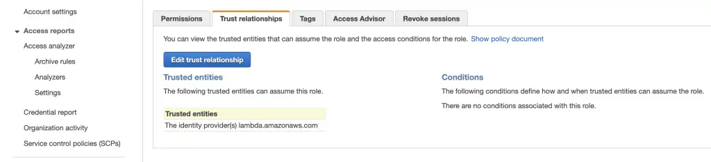 How To Stream Logs in AWS from CloudWatch to ElasticSearch 6 Trust Relationship
