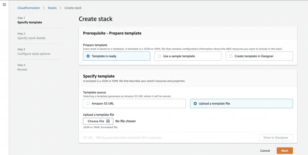 How To Setup AWS VPC Network With CloudFormation 3 Upload CF Template