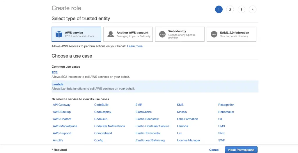 How To Stream Logs in AWS from CloudWatch to ElasticSearch 4 create role