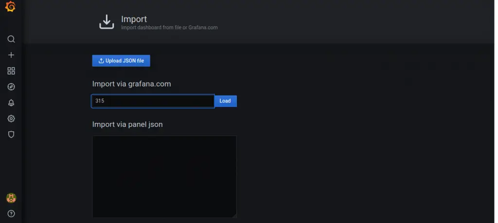Install Grafana on Kubernetes for Cluster Monitoring 9 import dashboard grafana
