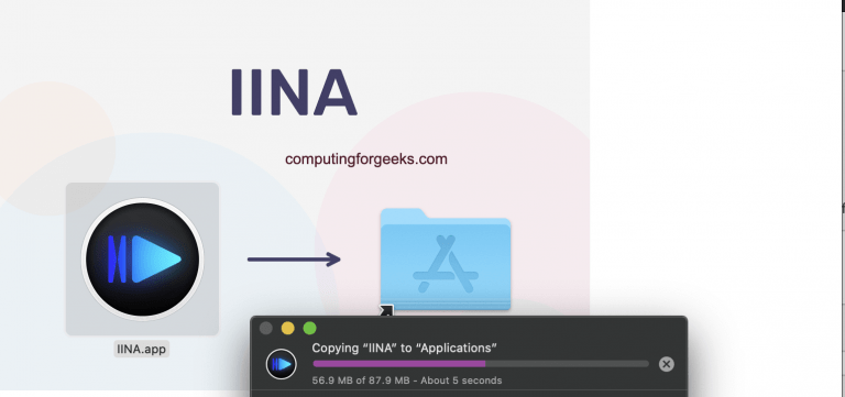 install IINA video player macos 02