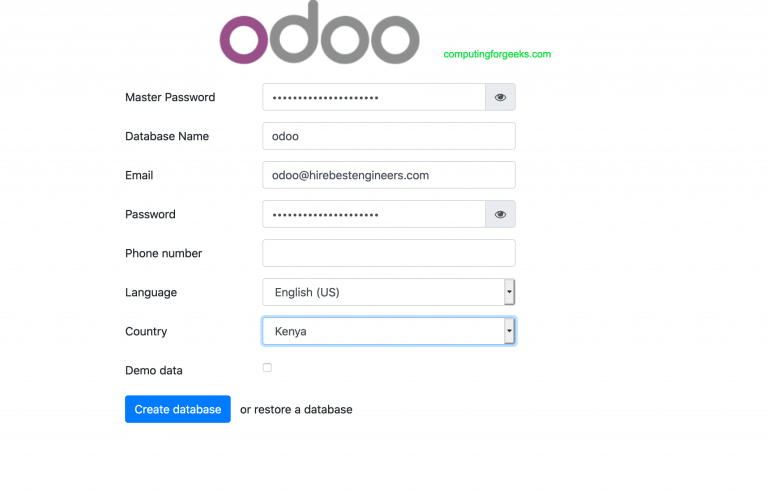 install odoo centos 08 01