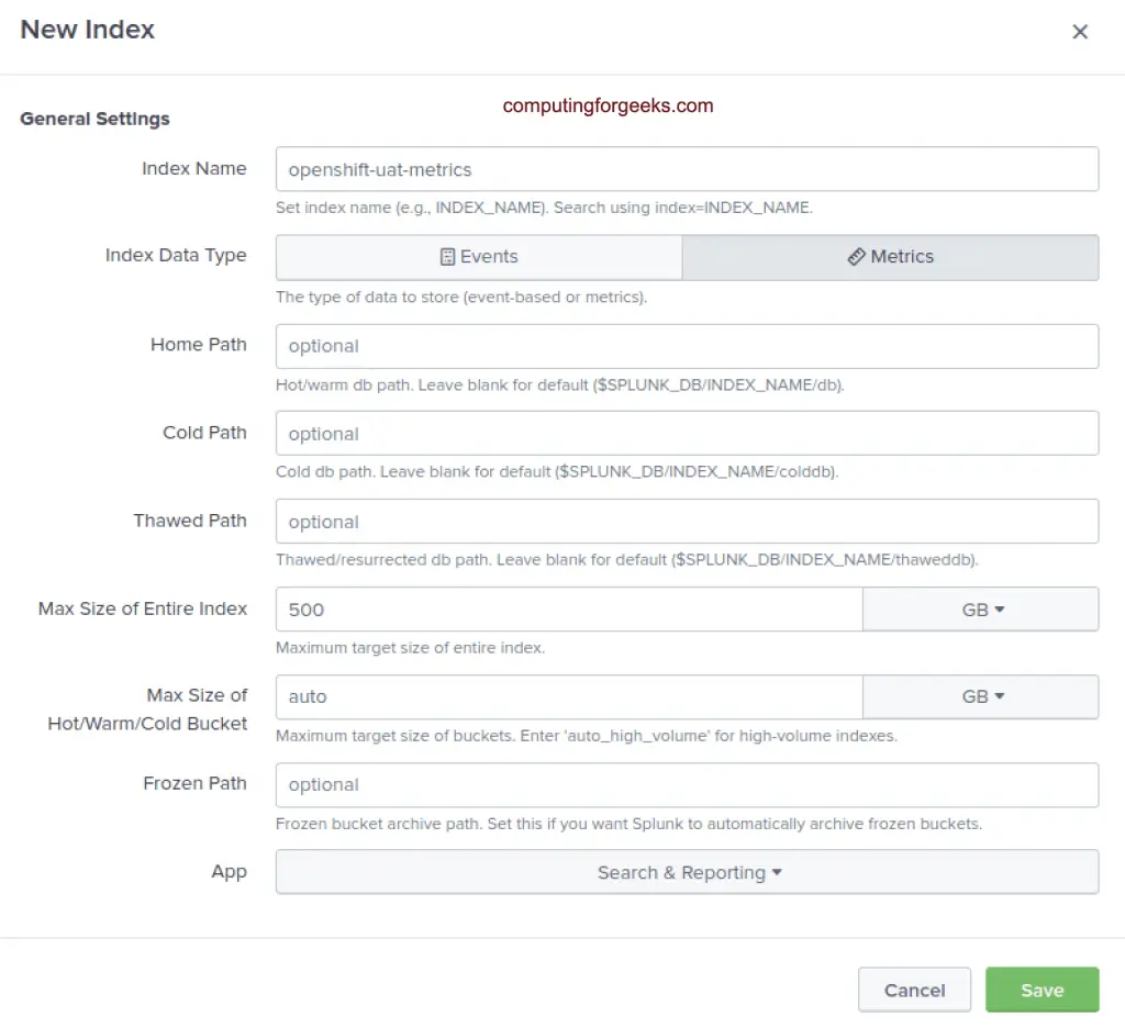 How To Send OpenShift Logs and Events to Splunk 4 send openshift logs events splunk 03