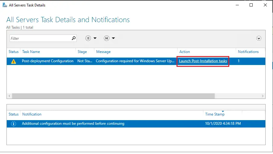 Install Windows Service Update Services (WSUS) on Windows server 2019 18 wsus post installation task 2