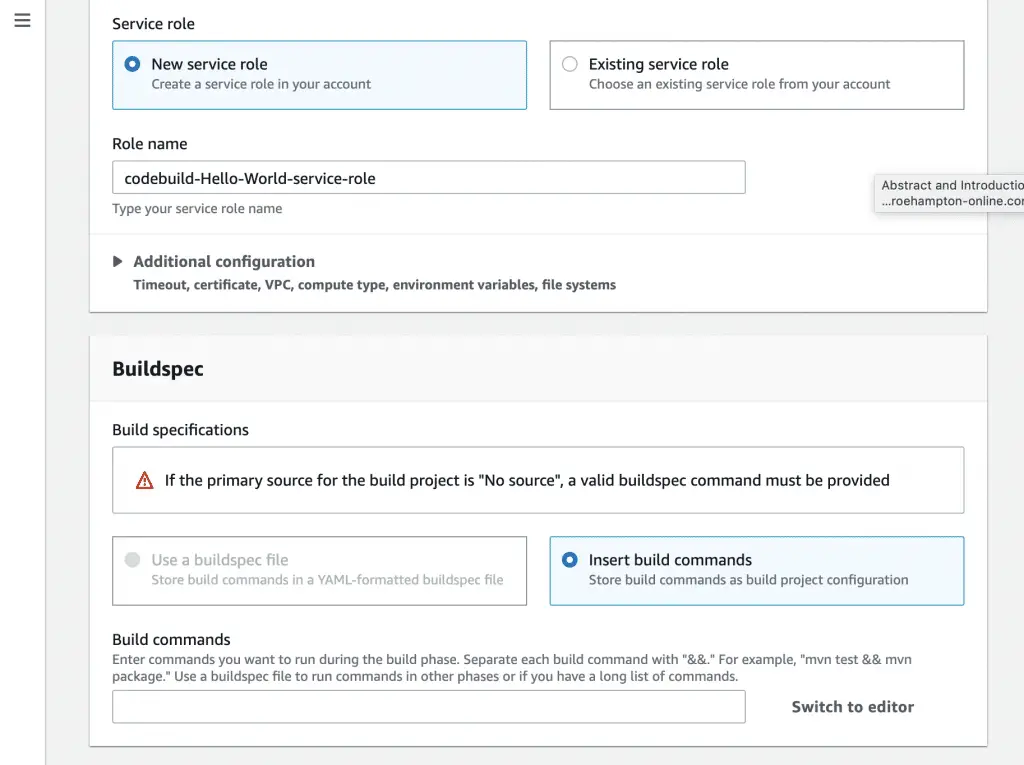 Running Docker Containers on AWS ECS - Upload Docker Images to ECR 6 Buildspec