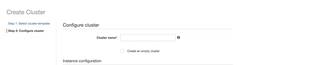 Running Docker Containers on AWS With ECS - Part 1 6 Cluster Name2