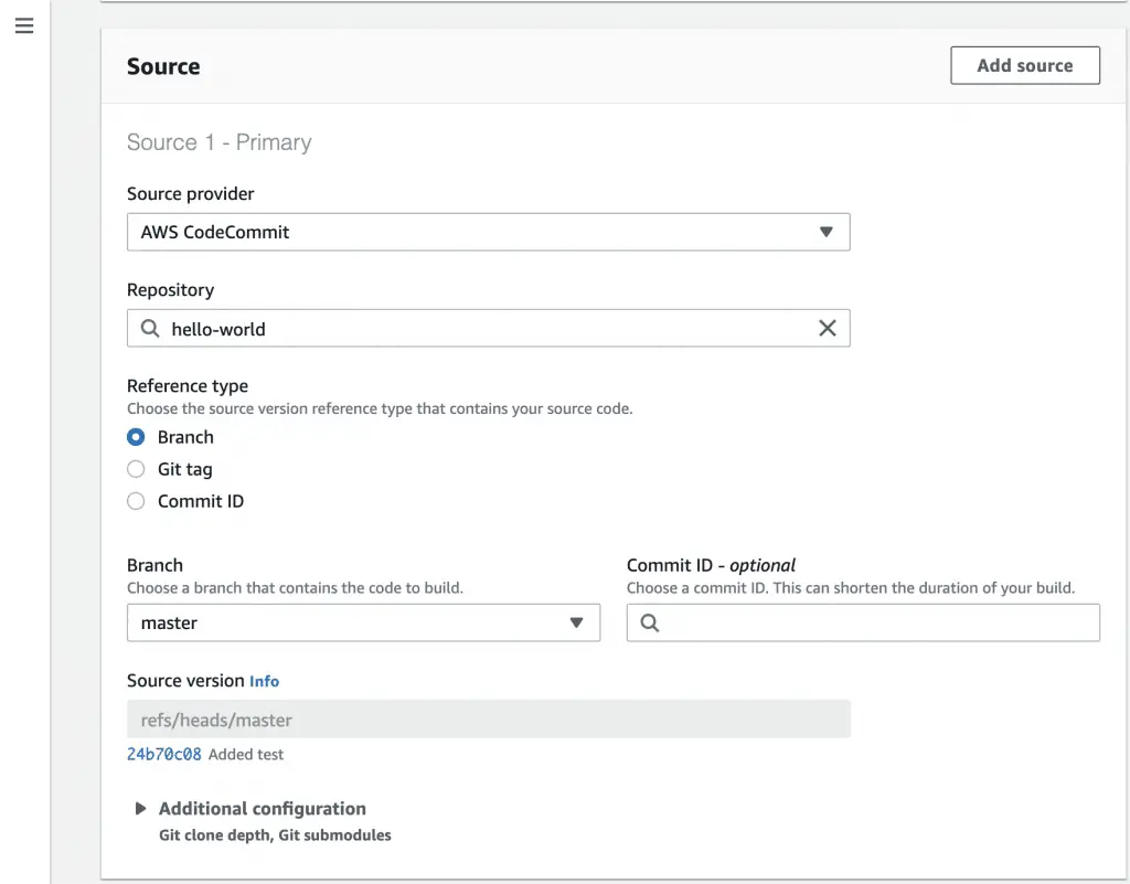AWS ECS: Automatically Update ECS Services using CodePipeline 3 CodeBuild Project Source