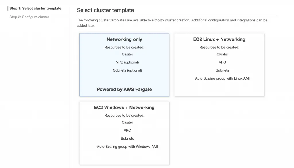 Running Docker Containers on AWS With ECS - Part 1 2 Powered by Fargate 1