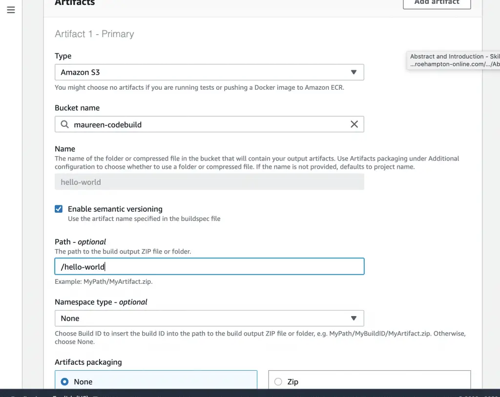 Running Docker Containers on AWS ECS - Upload Docker Images to ECR 7 artifacts