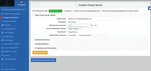 Install and Configure Virtualmin on CentOS 8 | RHEL 8 11 install virtualmin centos8