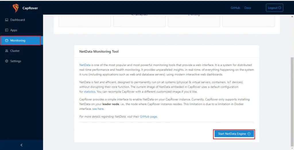 How To Setup your Heroku PaaS using CapRover 11 caprover add monitoring