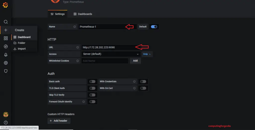 How To Monitor Linux Server Uptime with Prometheus 11 grafana add dashboard
