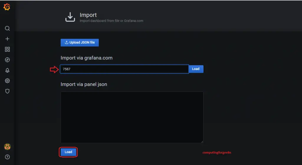 How To Monitor Linux Server Uptime with Prometheus 14 grafana add id