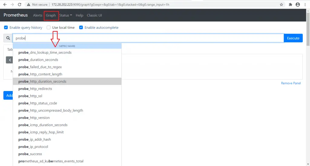 How To Monitor Linux Server Uptime with Prometheus 4 prometheus seeing probe values present