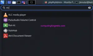 Install VLC media Player on Kali Linux 2022.x  ComputingForGeeks