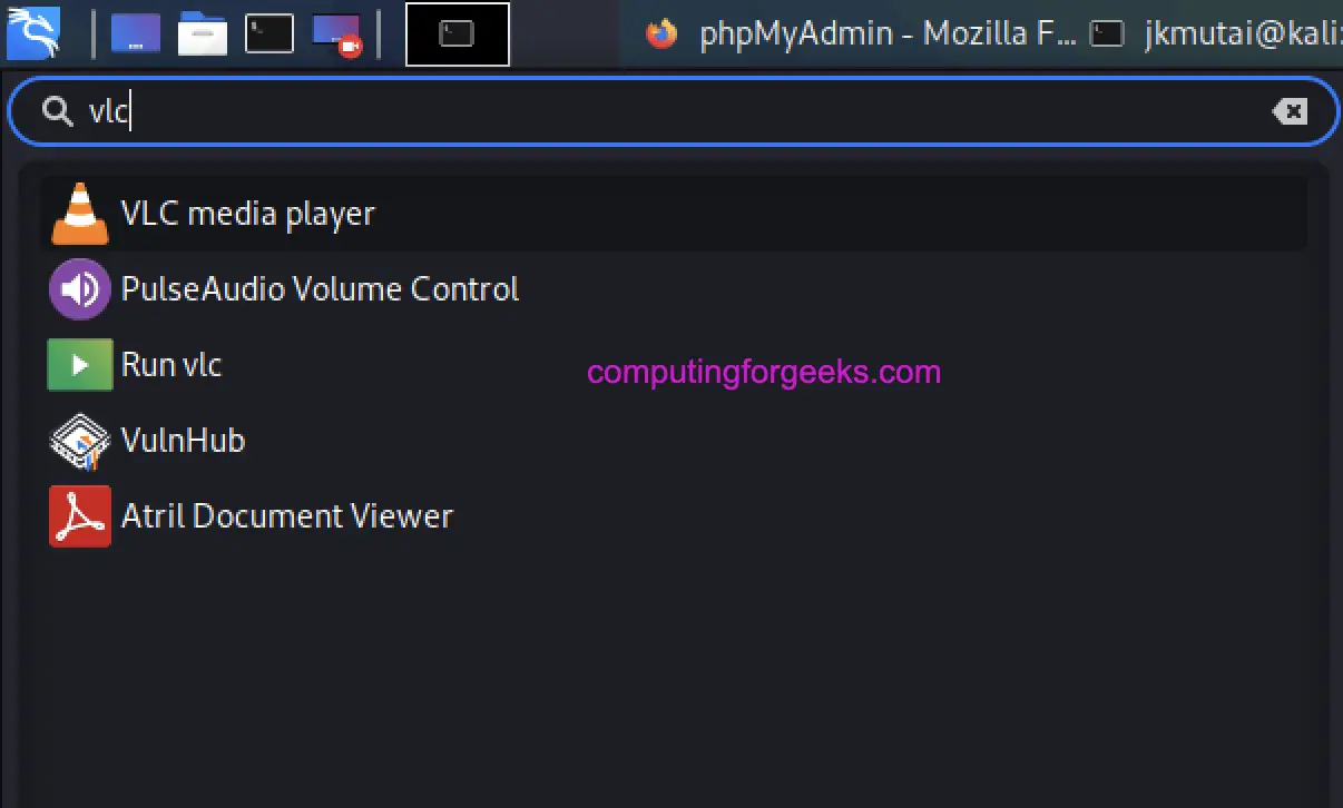 How To Install VLC media Player on Kali Linux