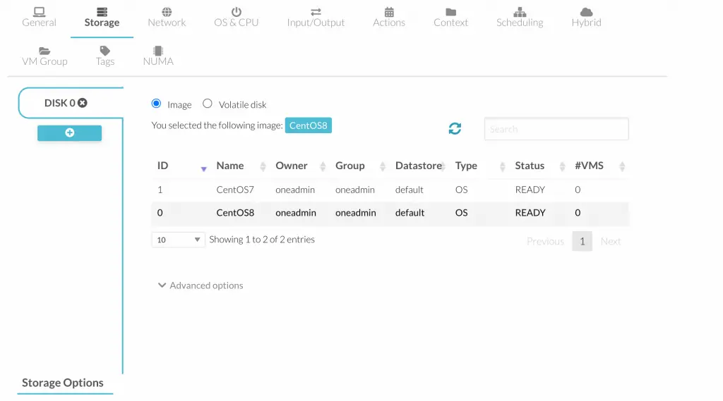 Create CentOS|Ubuntu|Debian VM Templates on OpenNebula 3 Create VM Template OpenNebula 03