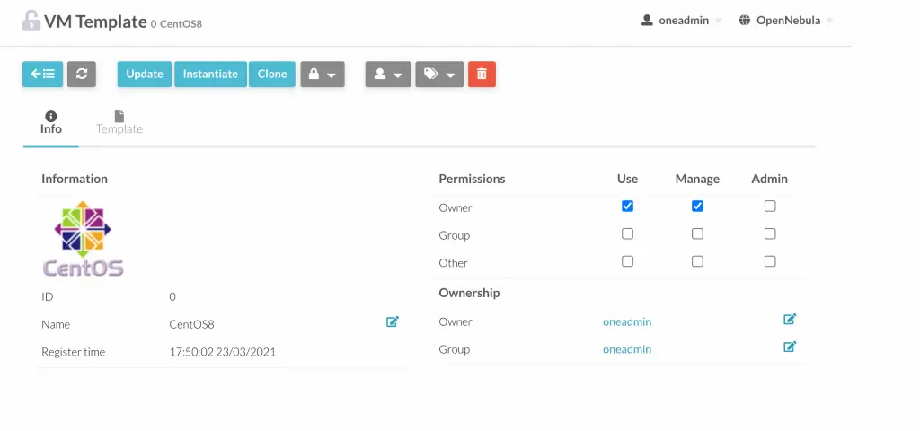 Create CentOS|Ubuntu|Debian VM Templates on OpenNebula 9 Create VM Template OpenNebula 10