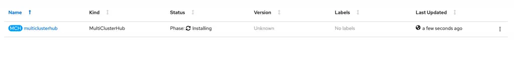 Install Red Hat Advanced Cluster Management on OpenShift 4.x 13 Install Red Hat Advanced Cluster Management 13