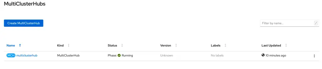 Install Red Hat Advanced Cluster Management on OpenShift 4.x 14 Install Red Hat Advanced Cluster Management 14