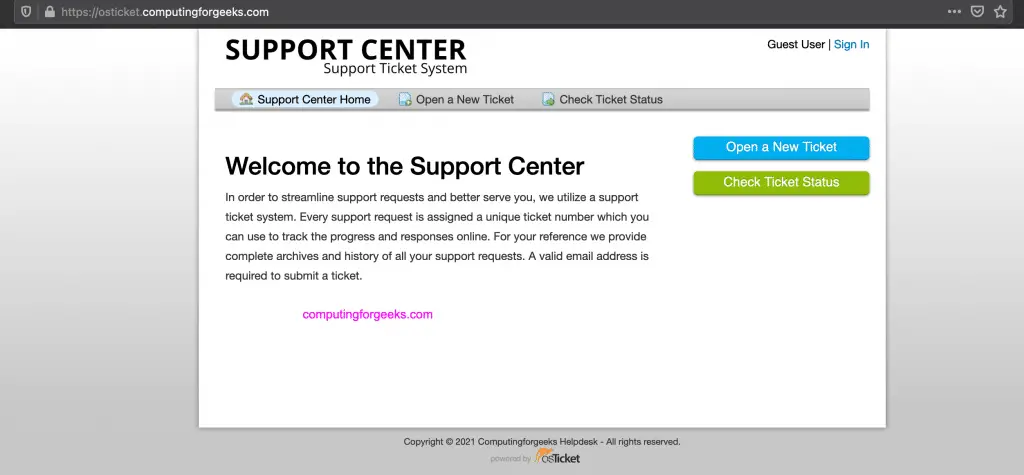 How To Secure osTicket with Let’s Encrypt SSL Certificates 1 Install osTicket CentOS 8 04