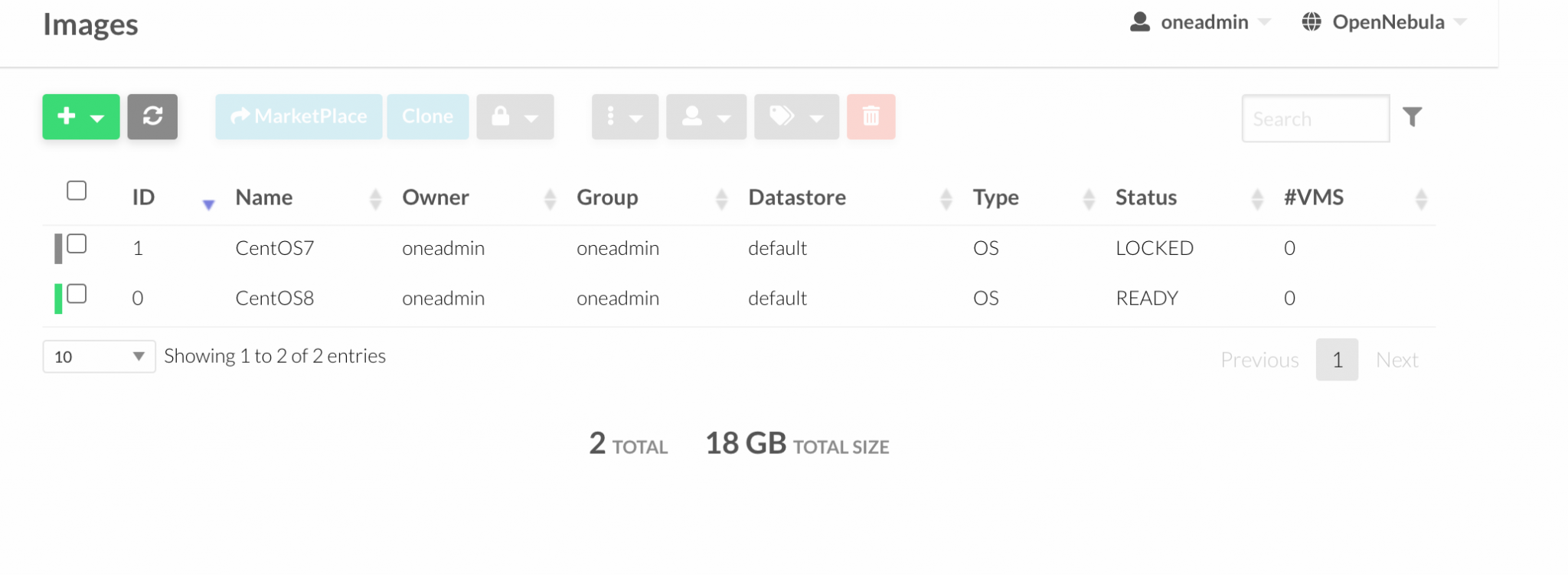 Import CentOS 8 CentOS 7 Qcow2 Images on OpenNebula