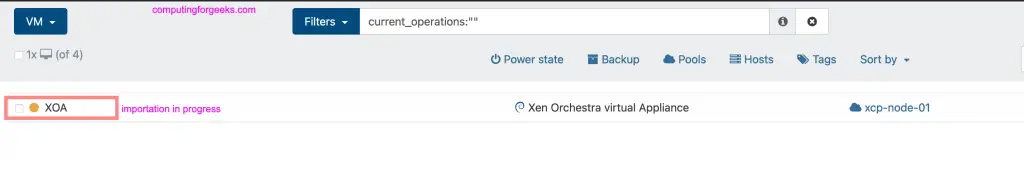 Deploy Xen Orchestra Appliance on Xen/XCP-ng from CLI 2 Install Xen Orchestra on Xen XCP ng from XOA 01