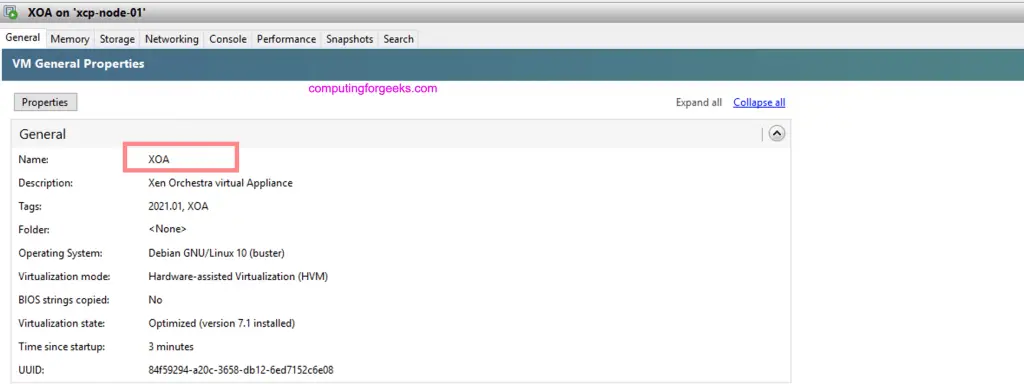 Deploy Xen Orchestra Appliance on Xen/XCP-ng from CLI 3 Install Xen Orchestra on Xen XCP ng from XOA 02