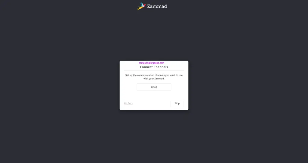 Install Zammad Helpdesk System on Ubuntu 20.04|18.04 4 Install Zammad Helpdesk Connect Channels 04