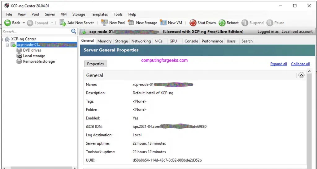 Managing XCP-ng Hypervisor with XenCenter | XCP-ng Center 12 Managing XCP ng Hypervisor with XenCenter XCP ng Center 11