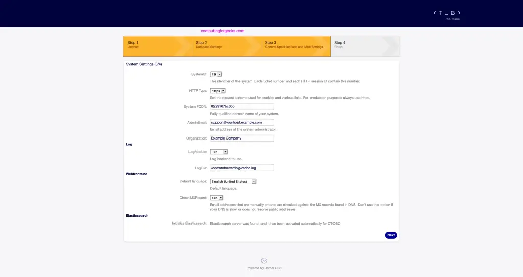 Install OTRS (OTOBO) Ticketing system on CentOS 8 7 install OTOBO OTRS CentOS 08 07