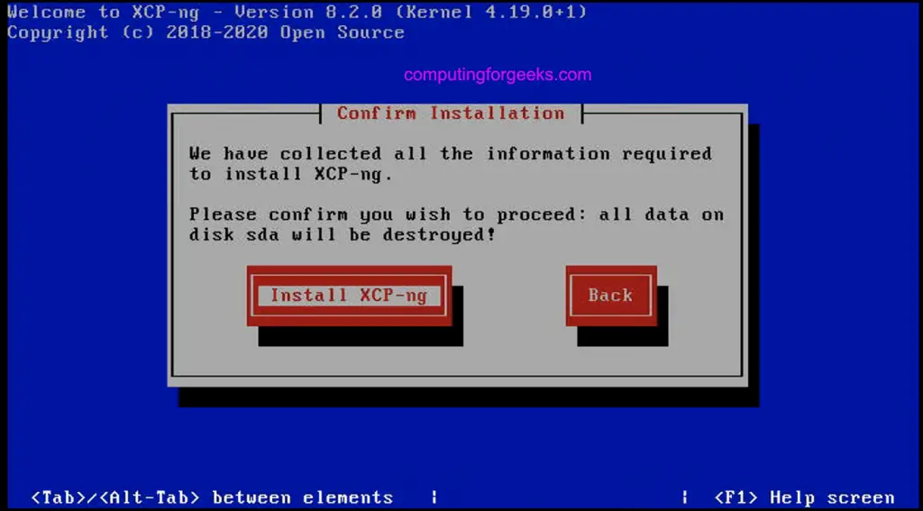 Install XCP-ng 8.2 Virtualization Platform - Step by Step with Screenshots 22 install XCP ng virtualization platform 22
