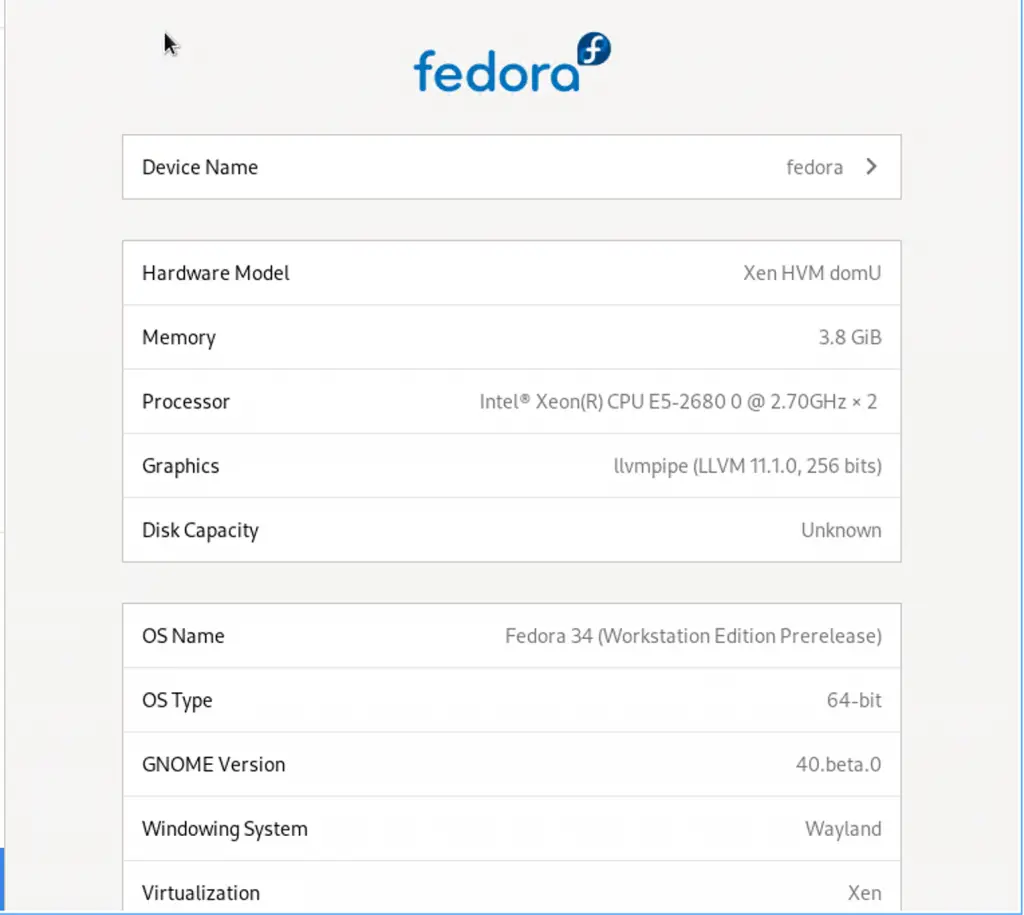 How To Install Fedora 34 - Step by Step With Screenshots 1 install fedora workstation 34 02