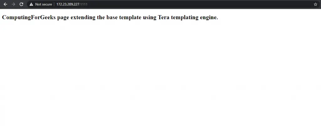 Install and Use Zola Static Site generator 2 zola after adding index file