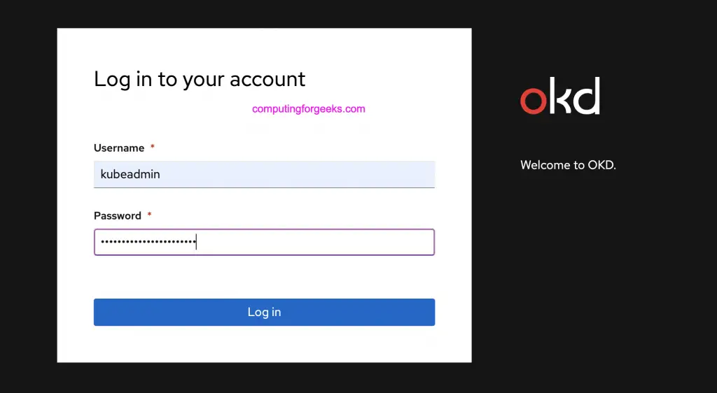How To Install OKD OpenShift 4.7 Cluster on OpenStack 5 okd console login