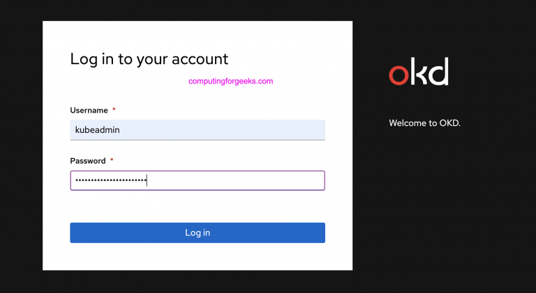 okd console login
