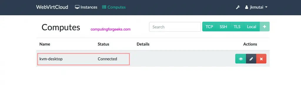 Install WebVirtCloud KVM Management on CentOS 8 / Stream 8 7 Install WebVirtCloud KVM Management CentOS 07