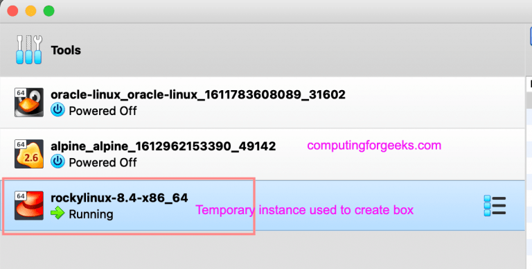generate vagrant boxes rocky linux 8 02