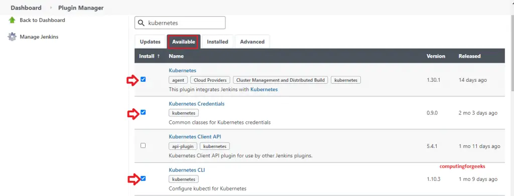 How To Add Multiple Kubernetes Clusters to Jenkins 3 kubernetes jenkins plugins step1
