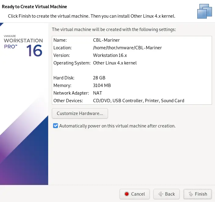 Run CBL-Mariner Microsoft Linux on VirtualBox | VMware 16 How To Build and Run CBL Mariner Microsoft Linux distribution on VirtualBox VMware 14