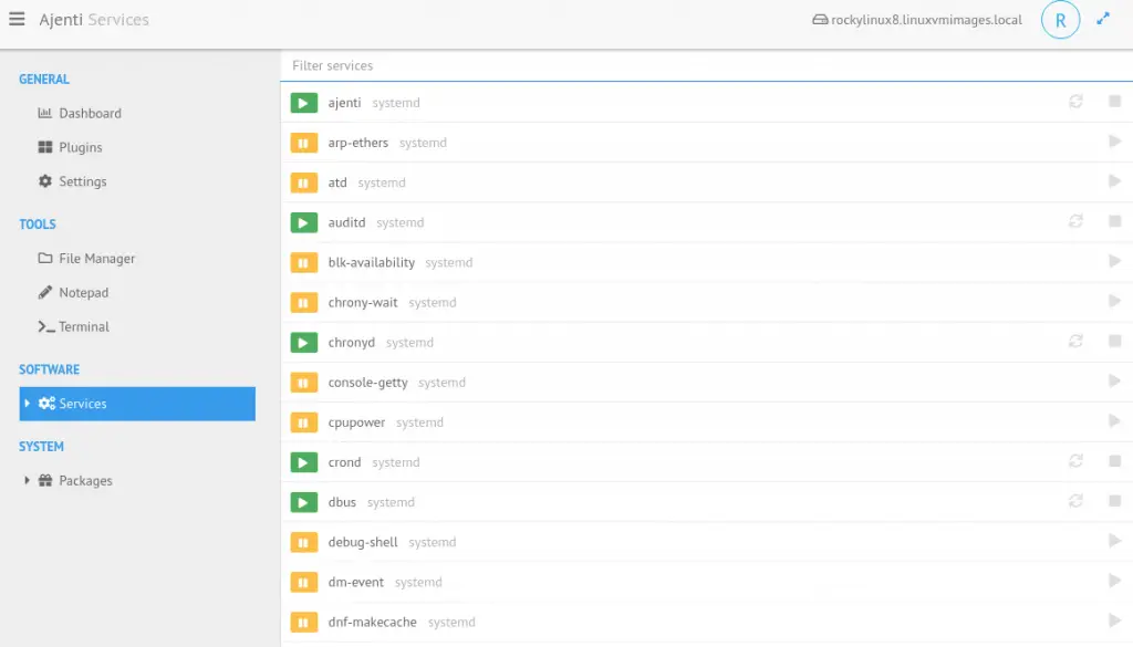 Install Ajenti Control Panel on CentOS 8 | RHEL 8 | Rocky Linux 8 9 Install Ajenti Control Panel on CentOS 8RHEL 8Rocky Linux 8 11