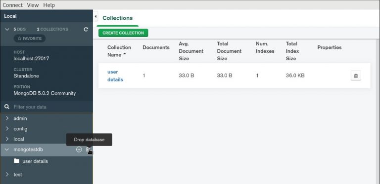 Install and Use MongoDB Compass on CentOS 87 Rocky Linux 8 23