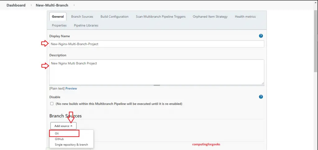 Separate Jenkinsfiles from Sources and Prevent unwarranted editing 7 jenkins new multi branch item title description and source