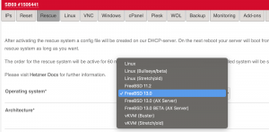 How To Install FreeBSD 13 on Hetzner Root Server