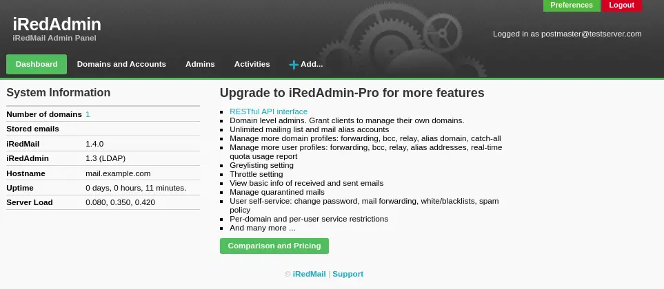 How To Install iRedMail on Rocky Linux 8 / AlmaLinux 8 12 Install and Configure iRedMail Mail Server on Rocky Linux 8 13