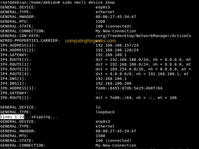 Using NetworkManager (NMCLI) on Ubuntu and Debian